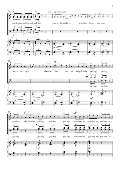 Why Does He Gallop? (SATB and piano) image number null