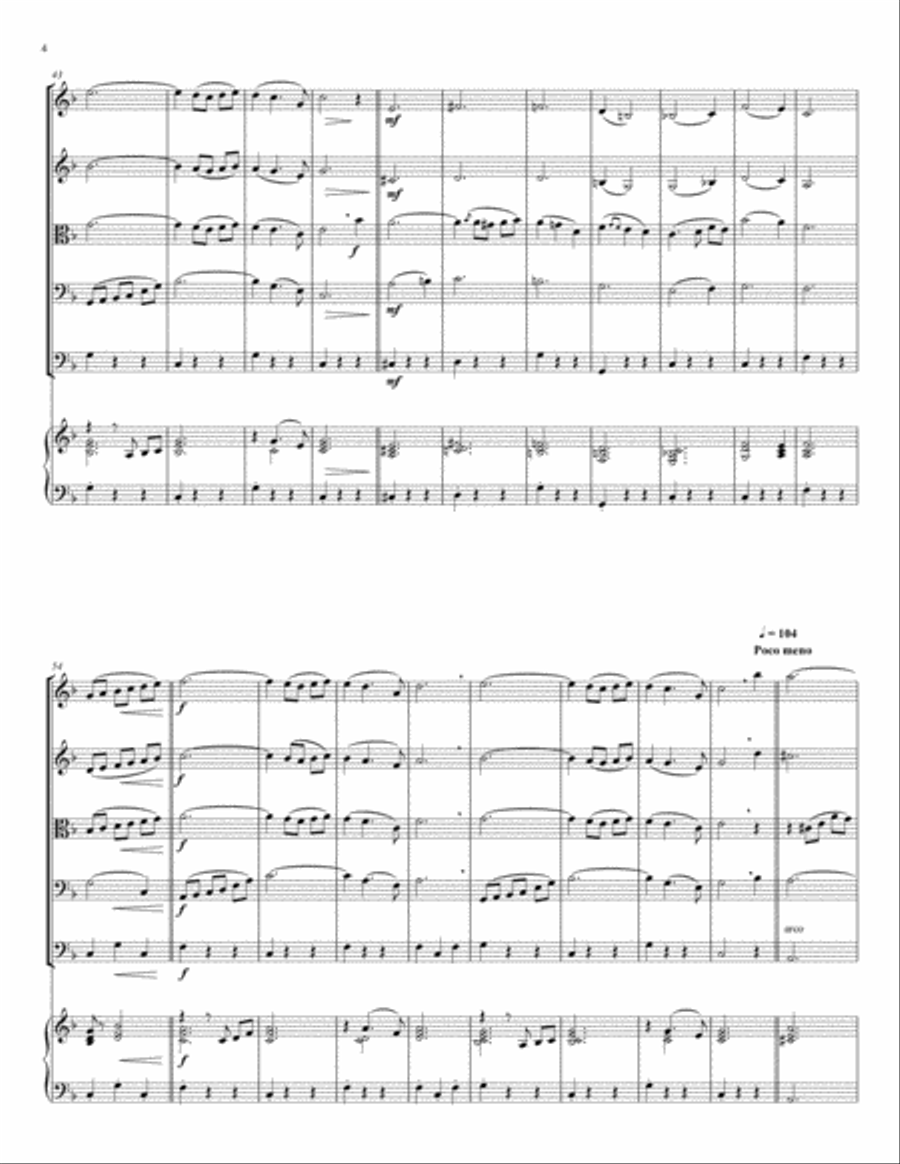 Riccardo Drigo's Serenade, for string orchestra String Orchestra scores gallery preview page 4