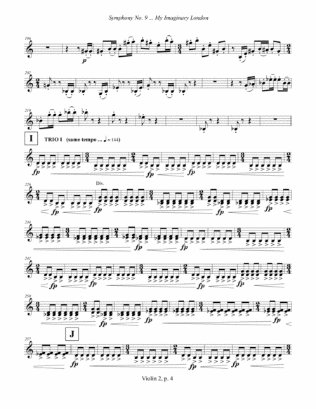 Symphony No. 9 ... My Imaginary London (2013-14) Violin 2 part