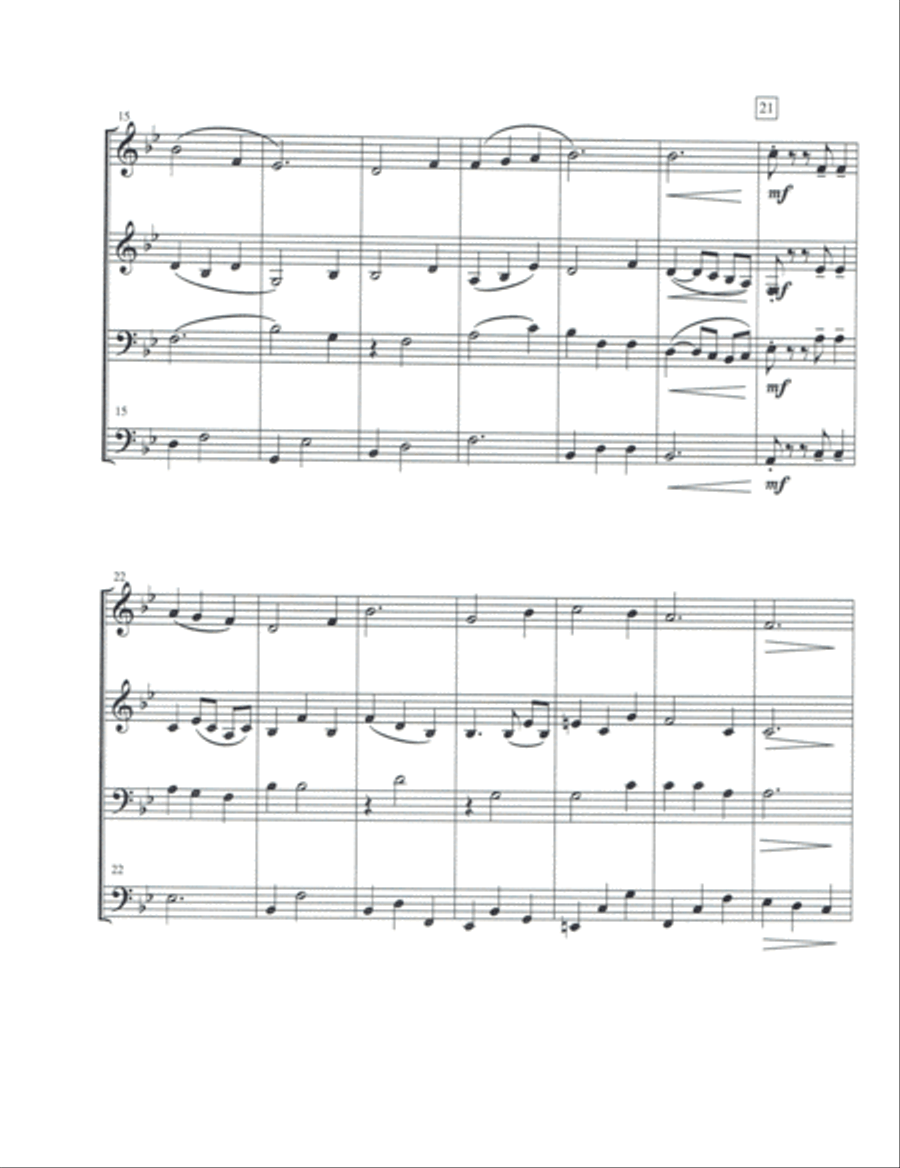Edelweiss Edelweiss Woodwind Quartet scores gallery preview page 3