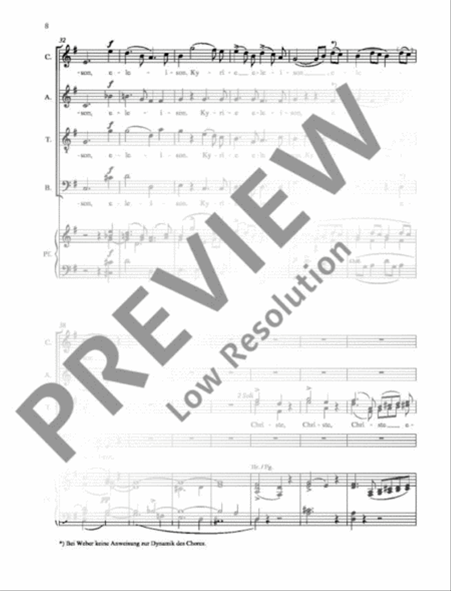 Missa sancta No. 2 G major 4-Part scores gallery preview page 9