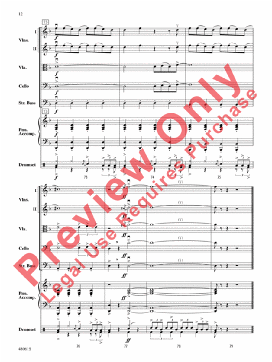 Believer String Orchestra scores gallery preview page 13