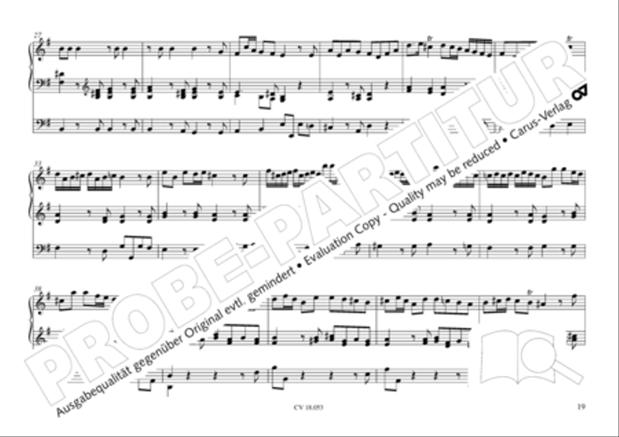 Das Husumer Orgelbuch von 1758 Organ Solo scores gallery preview page 20