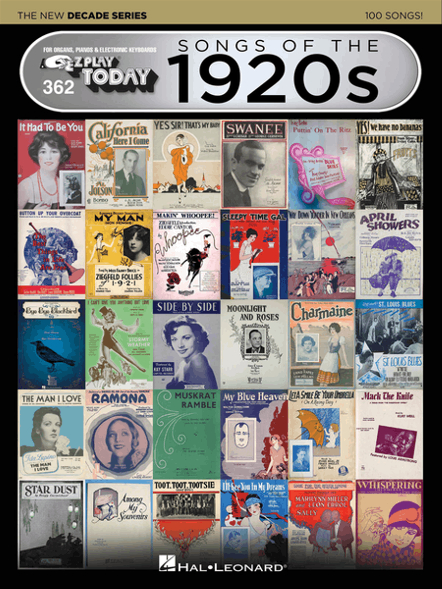 Songs of the 1920s – The New Decade Series Electronic Keyboard scores gallery preview page 1