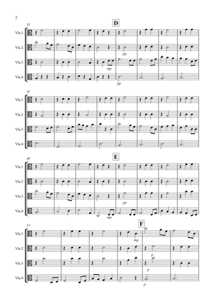 Brahms Lullaby for Viola Quartet image number null