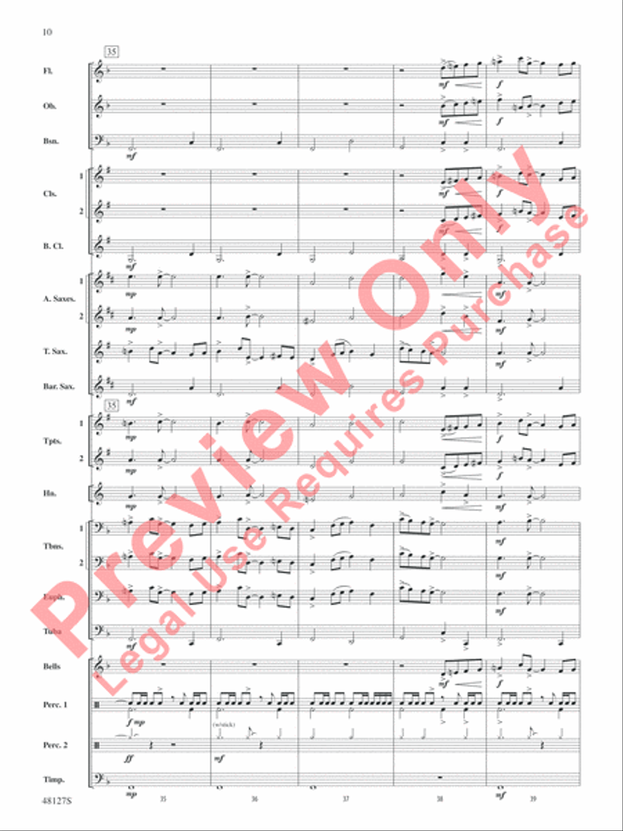 Lone Eagle Lone Eagle Concert Band scores gallery preview page 11