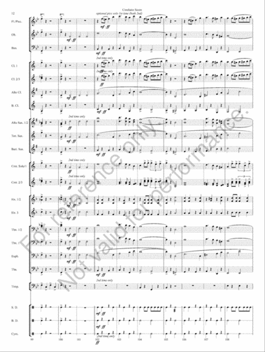 Honor Guard March Honor Guard March Concert Band scores gallery preview page 15