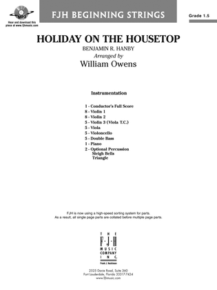 Holiday on the Housetop: Score