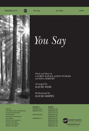 Book cover for You Say - CD ChoralTrax