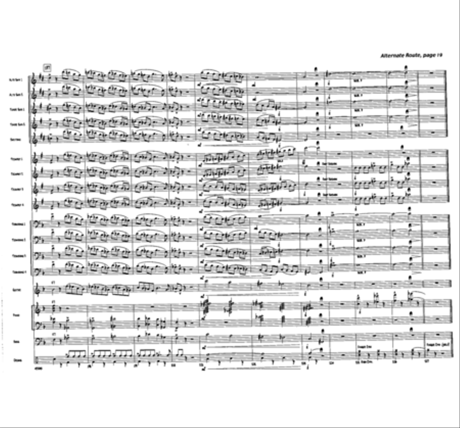 Alternate Route Jazz Ensemble scores gallery preview page 19