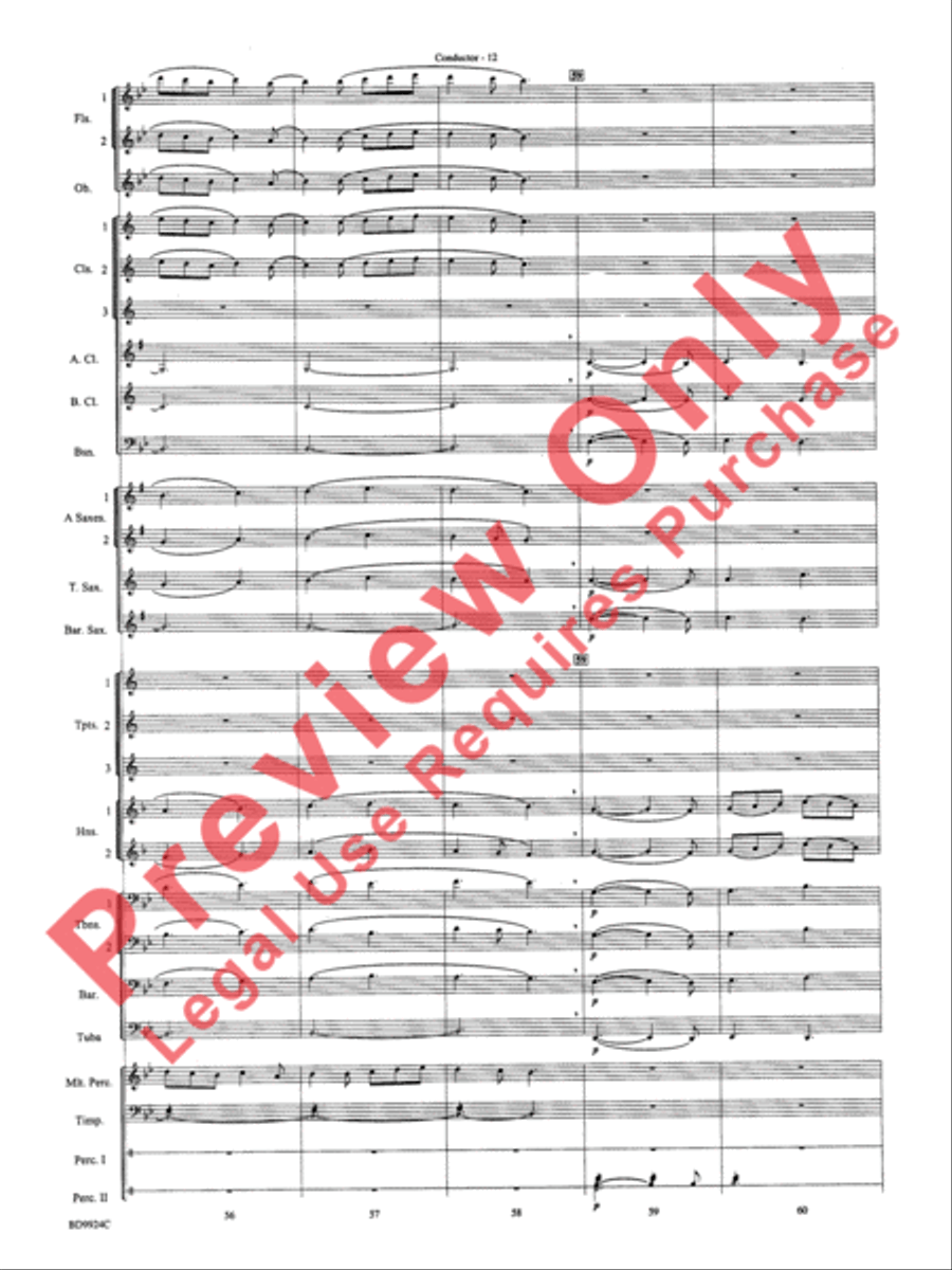 A Vaughan Williams Christmas Concert Band scores gallery preview page 14