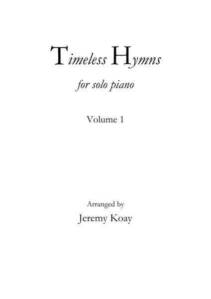 Timeless Hymns for Solo Piano (Volume 1) image number null