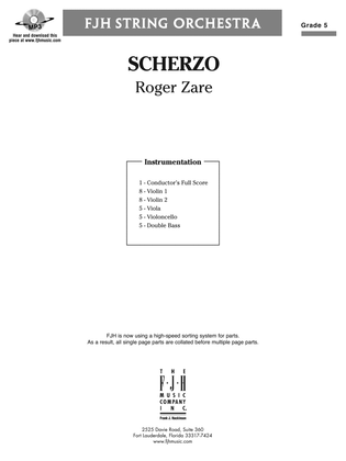 Book cover for Scherzo: Score