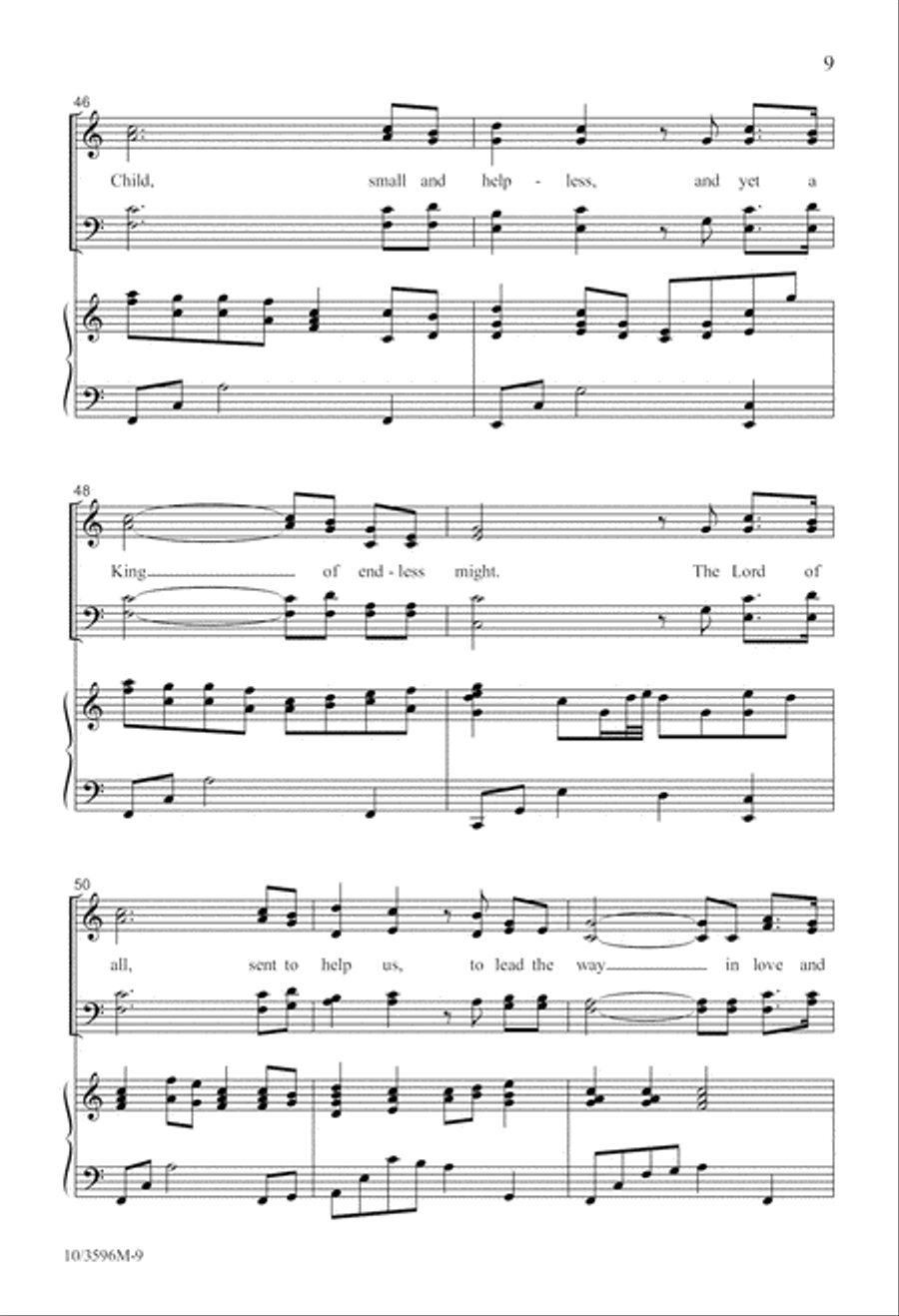 A Child, A King 4-Part scores gallery preview page 9