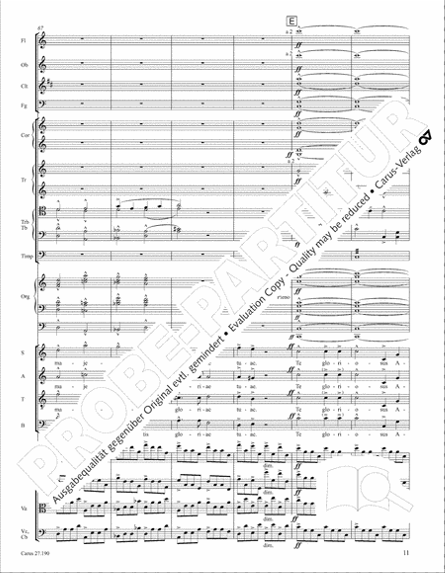 Te Deum 4-Part scores gallery preview page 18