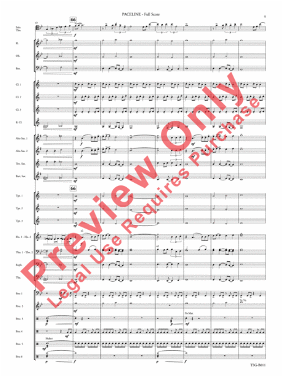 Paceline Concert Band scores gallery preview page 10