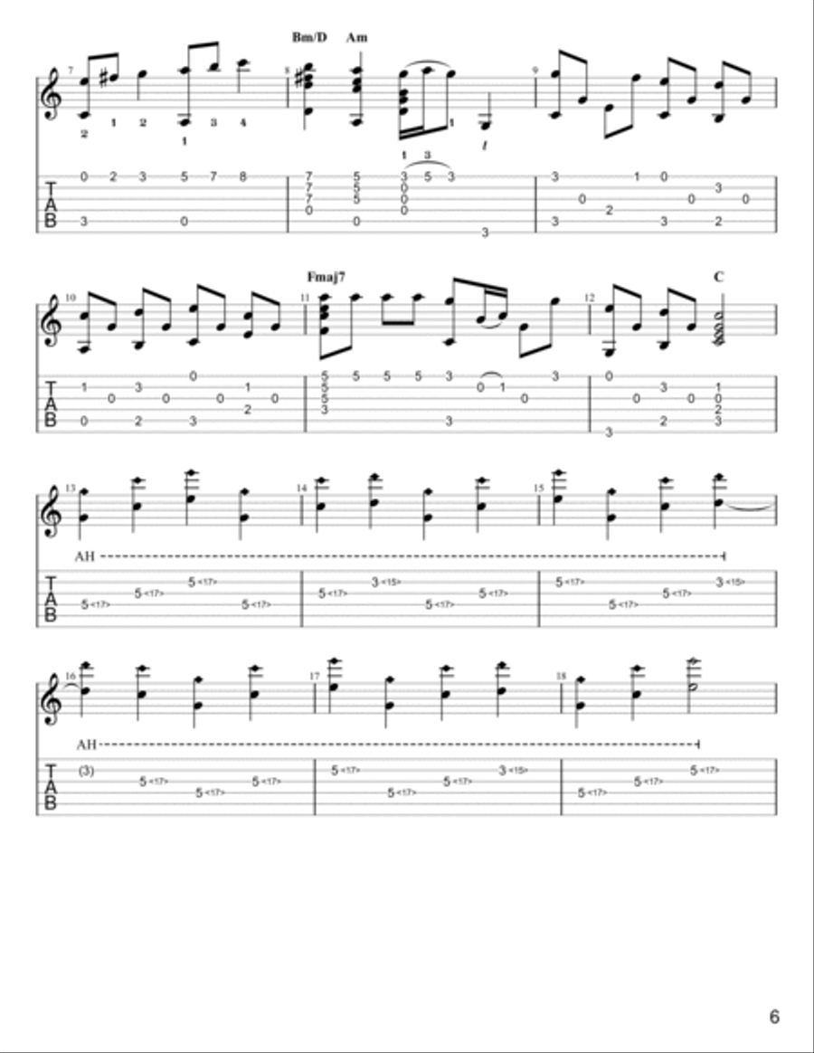 Deck the Halls Acoustic Guitar scores gallery preview page 2