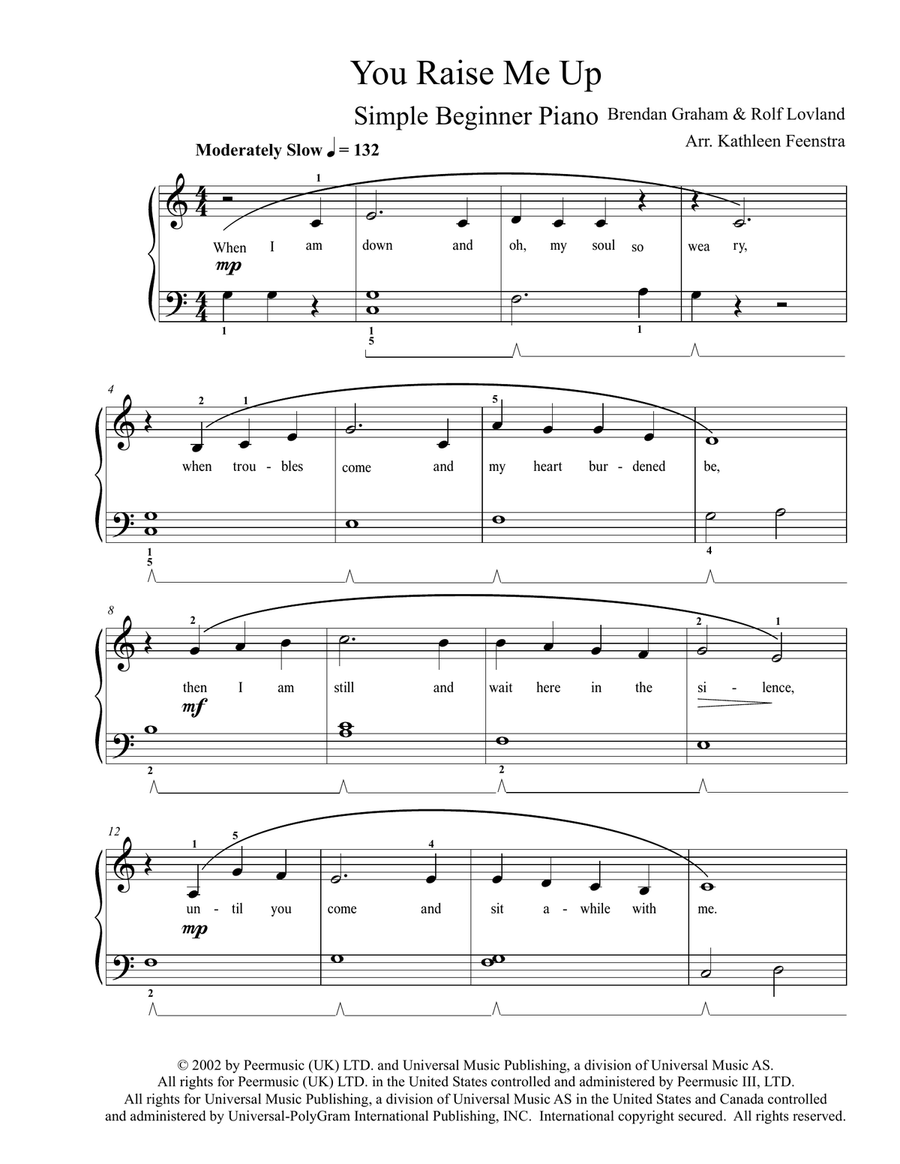 You Raise Me Up Voice scores gallery preview page 2