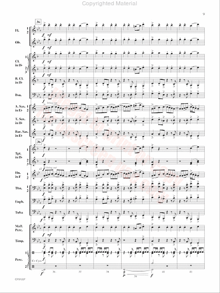Escape the Lost City Escape the Lost City Concert Band scores gallery preview page 10