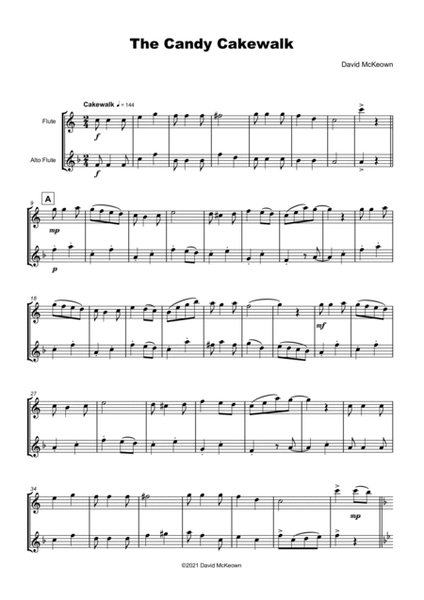 The Candy Cakewalk, for Flute and Alto Flute Duet