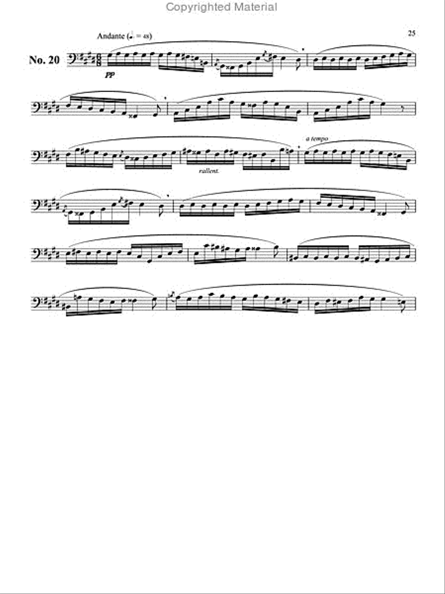 Melodious Accompaniments to Rochut Etudes Book 1 for Trombone or Euphonium Euphonium scores gallery preview page 6
