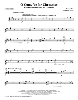Book cover for O Come Ye For Christmas (Medley) - Bb Trumpet 1