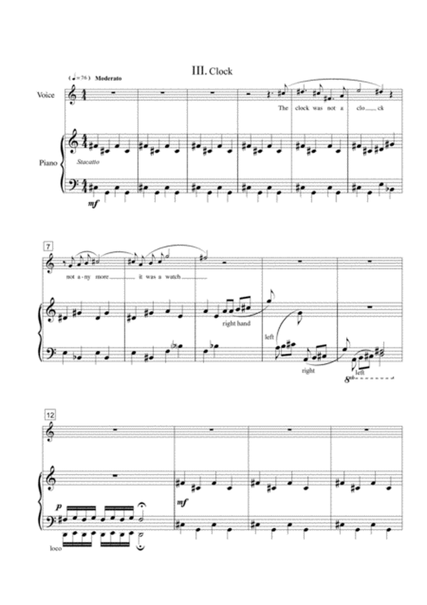 Three Poems for Mezzo-Soprano and Piano image number null