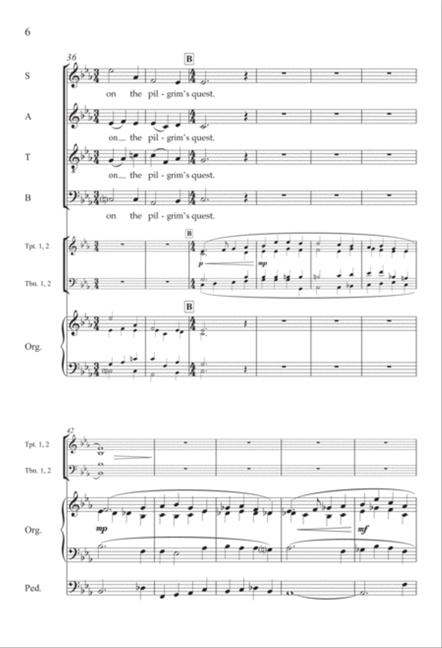 How Lovely Is Thy Dwelling Place 4-Part scores gallery preview page 6