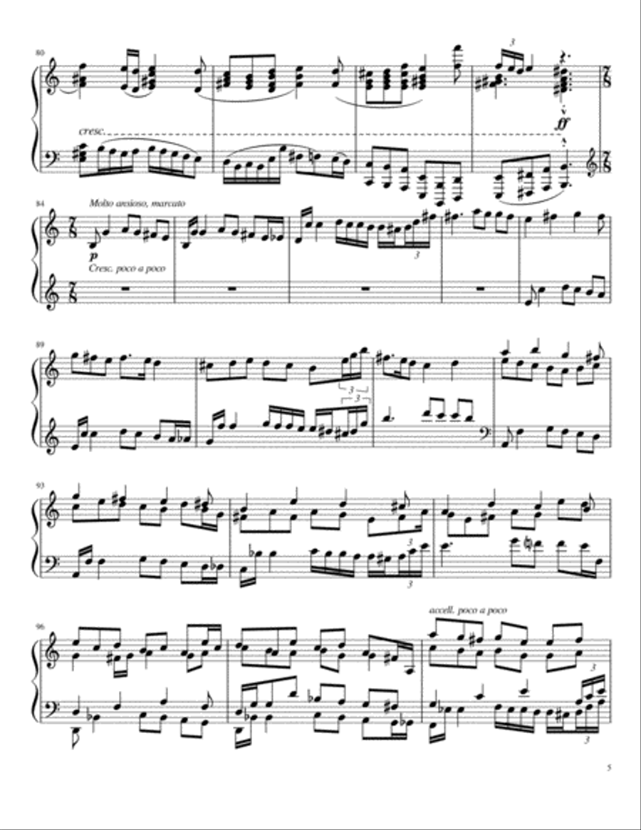 Piano Sonata no. 1: G minor. 3rd Movement: Memory no. 3 Piano Solo scores gallery preview page 5