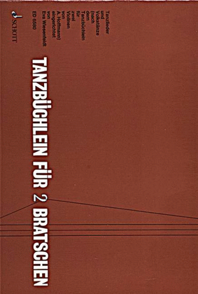 Book cover for Tanzbuchlein fur 2 Bratschen
