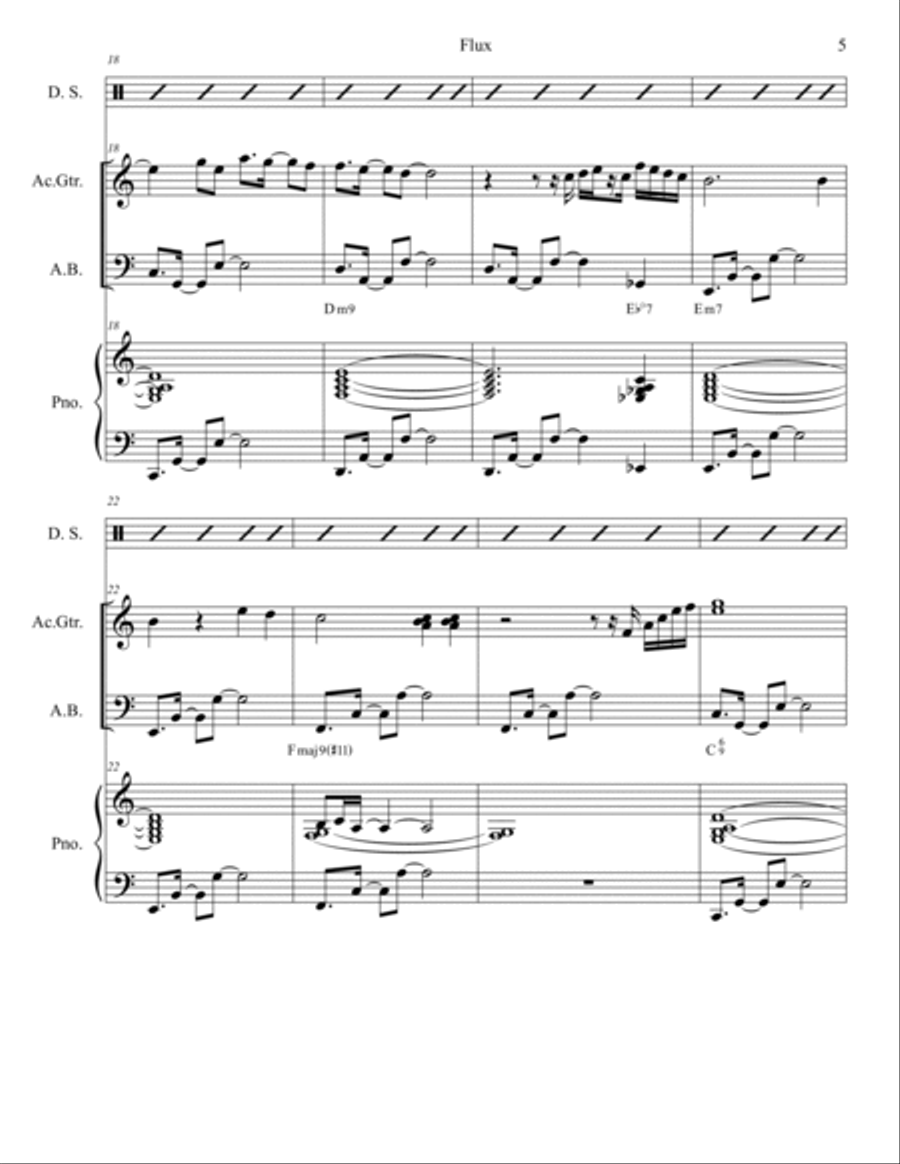 Flux Jazz Ensemble scores gallery preview page 5