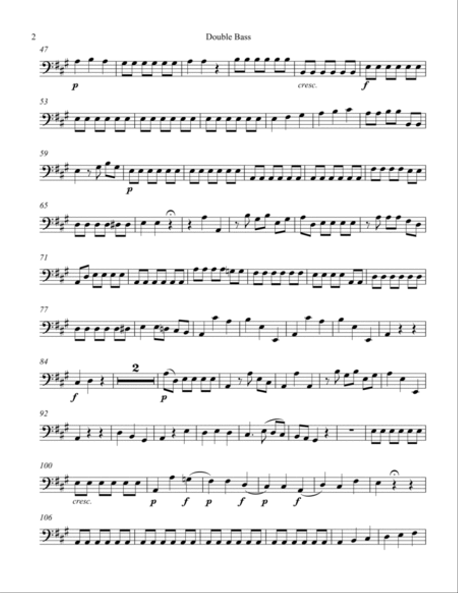 Exultate jubilate Second Movement Alleluia String Orchestra scores gallery preview page 2