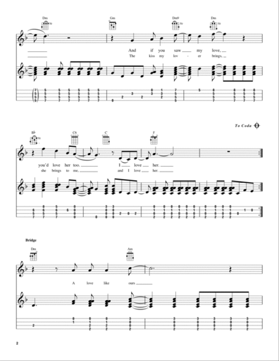 And I Love Her And I Love Her Ukulele scores gallery preview page 2