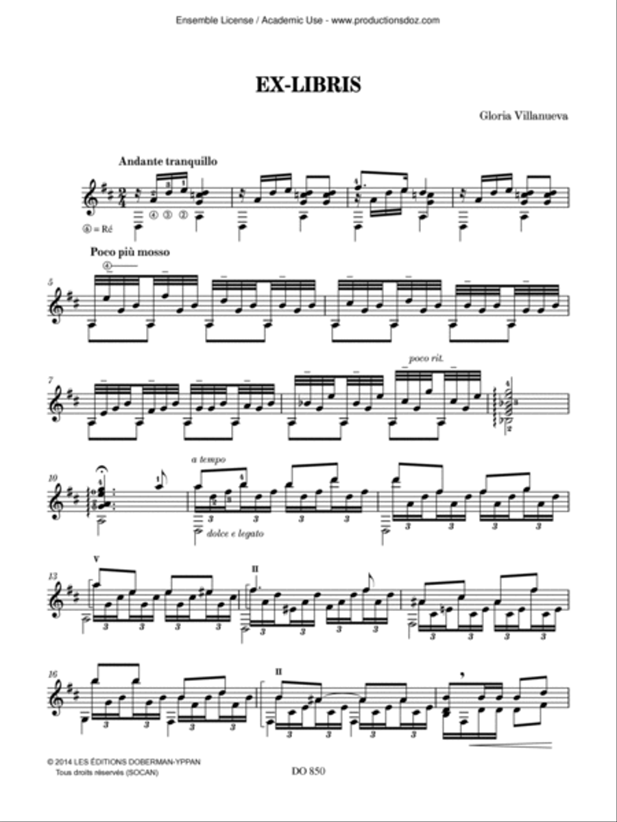 Ex-Libris Ex-Libris Classical Guitar scores gallery preview page 3