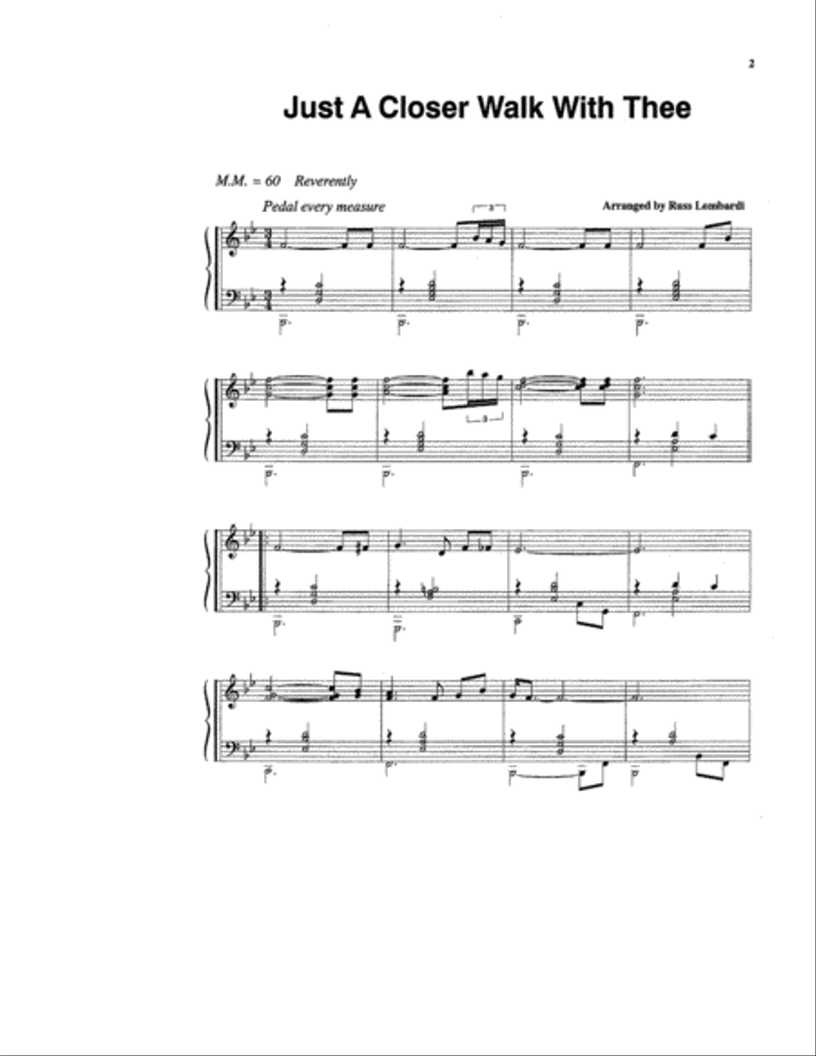 Just a Closer Walk and Amazing Grace Masterpiece Piano Solos Piano Solo scores gallery preview page 2