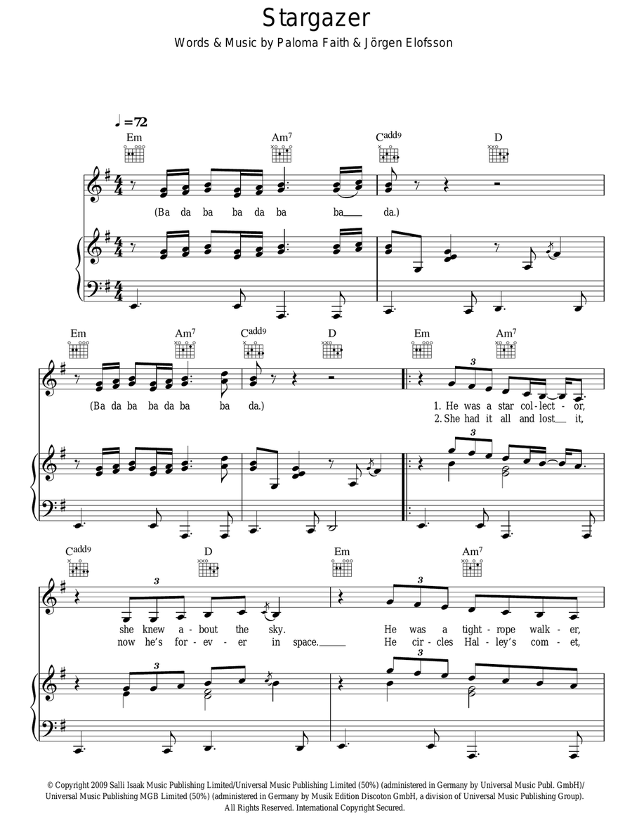 Stargazer Stargazer Acoustic Guitar scores gallery preview page 1