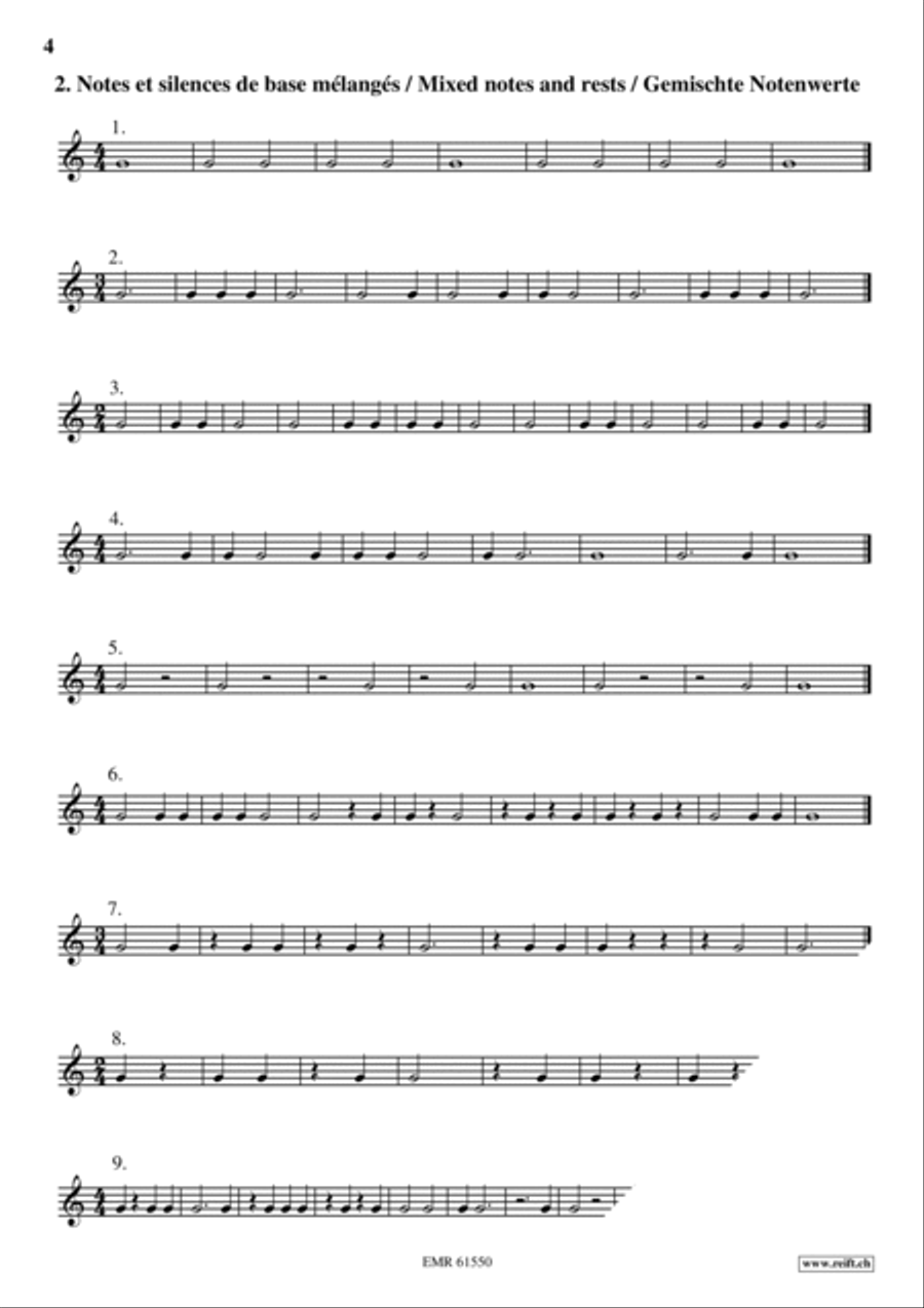 Exercices Rythmiques Volume 1 Cornet scores gallery preview page 5