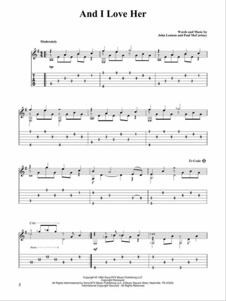 The Beatles Acoustic Guitar scores gallery preview page 4