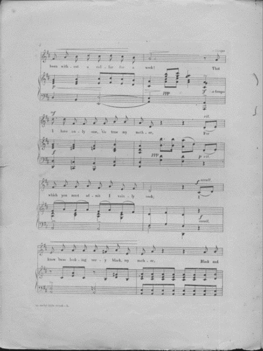 An Awful Little Scrub. Humorous Song Voice scores gallery preview page 3