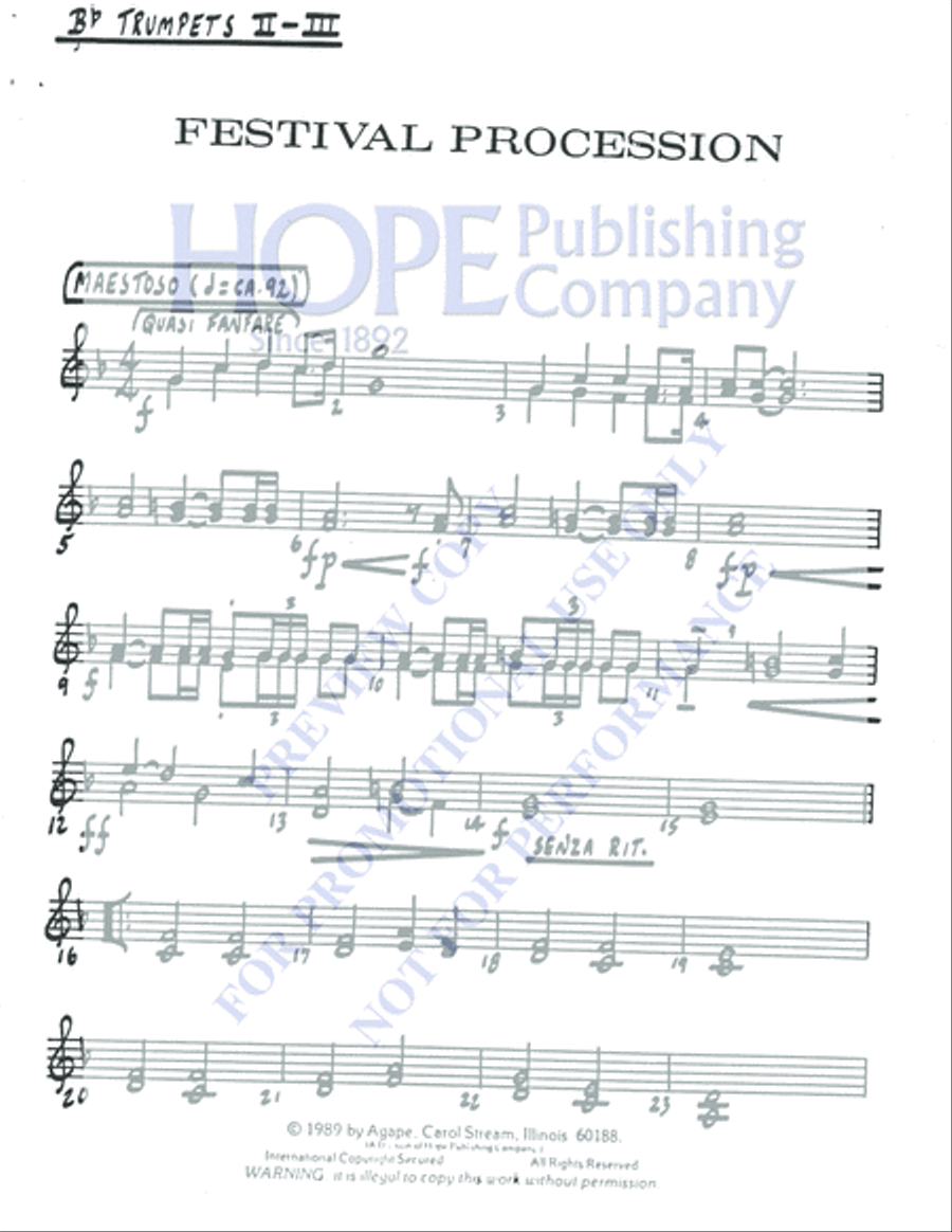 Festival Procession 5-Octaves scores gallery preview page 3