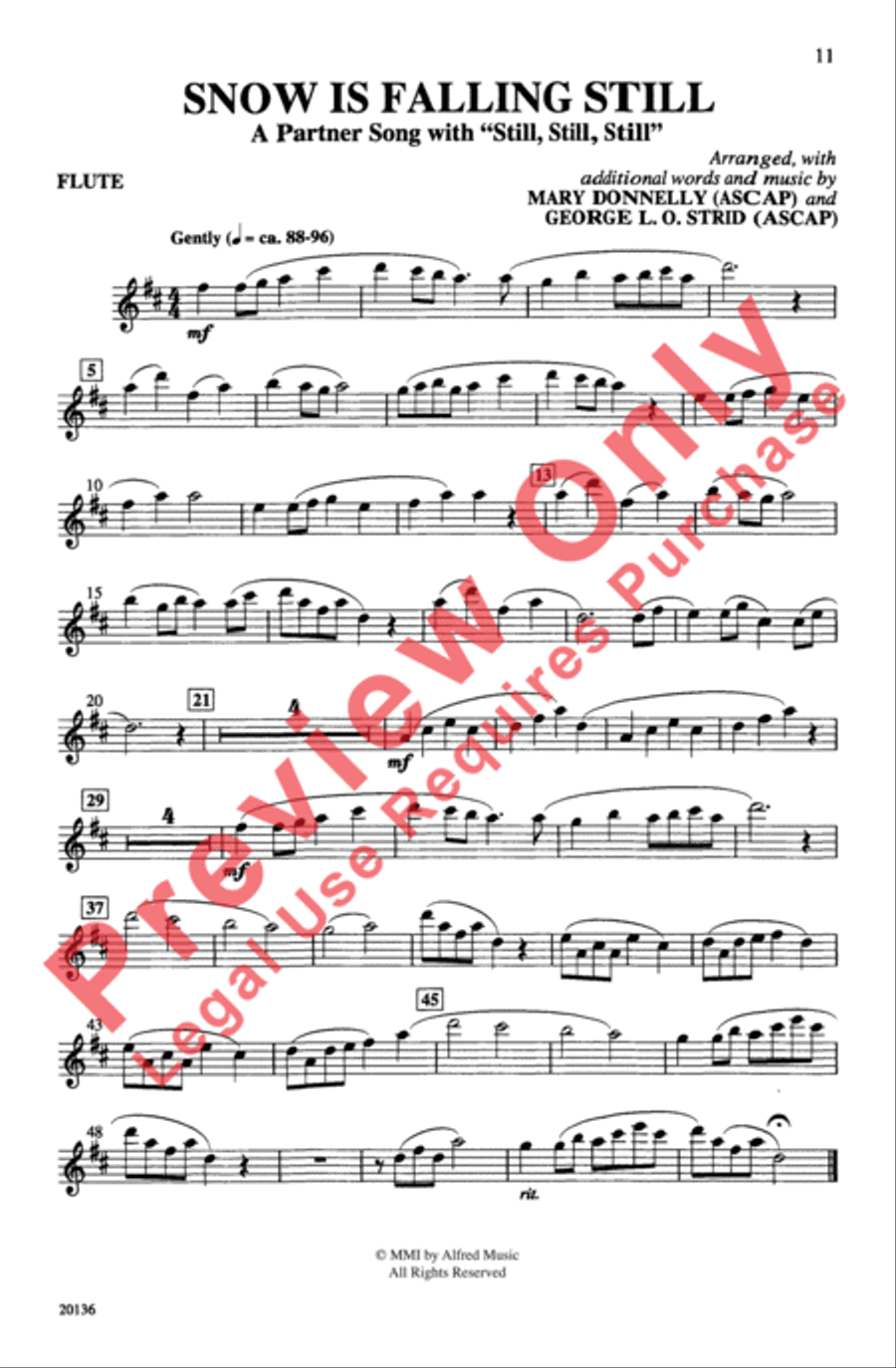 Snow Is Falling Still 2-Part scores gallery preview page 11