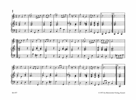 Ausgewahlte Menuette for Descant Recorder (Violine, Querflote, Viola da gamba) und Basso continuo TWV 34