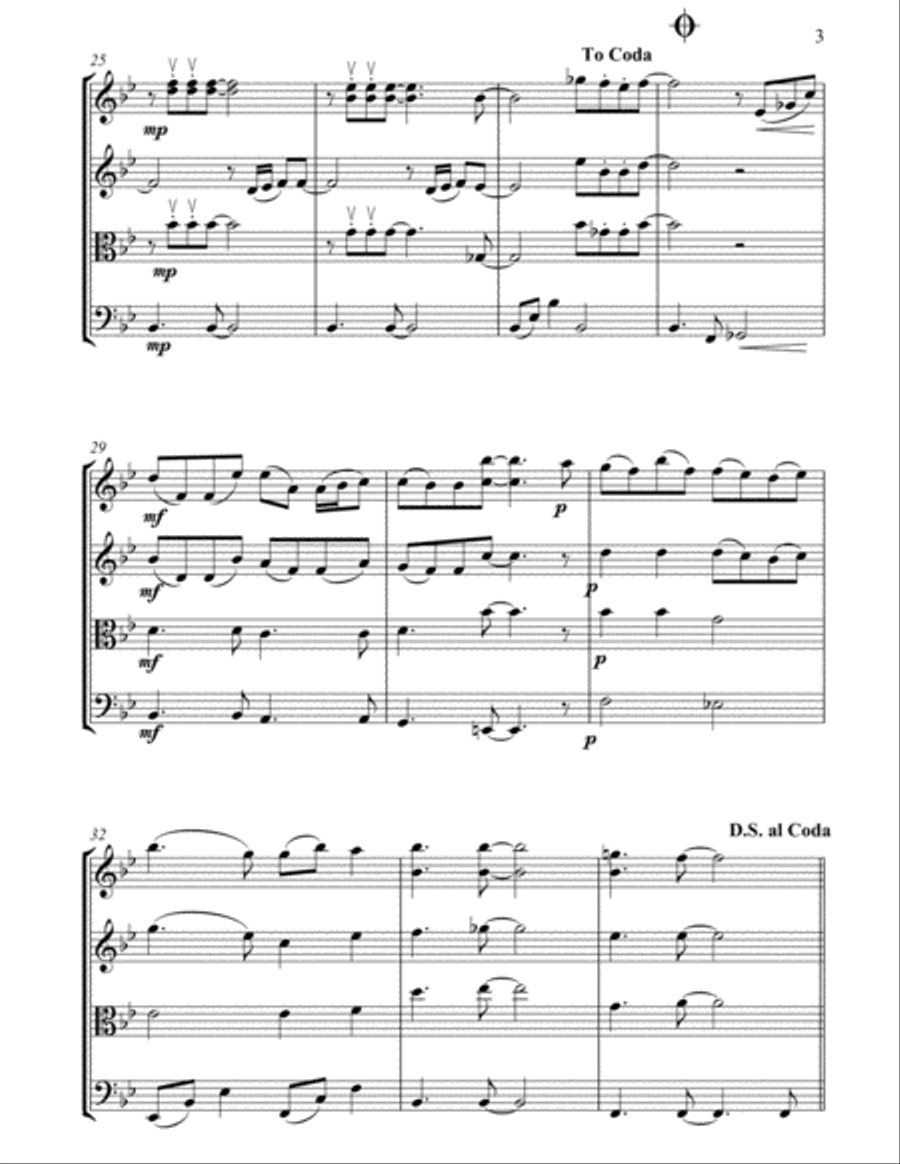 I Know Him So Well String Quartet scores gallery preview page 3