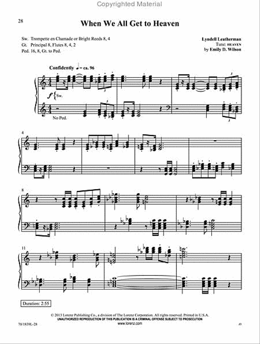 Holy Is the Lord Holy Is the Lord Organ Solo scores gallery preview page 6