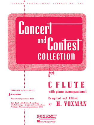 Book cover for Concert and Contest Collection for C Flute