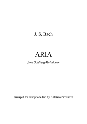 J. S. Bach: Aria (from Goldberg-Variationen) for Saxophone Trio