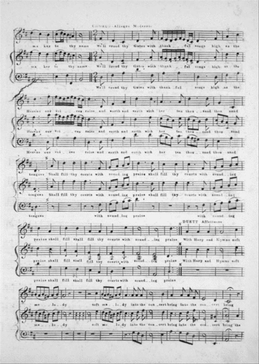 Before Jehovah's Awful Throne. Celebrated Hymn 4-Part scores gallery preview page 3