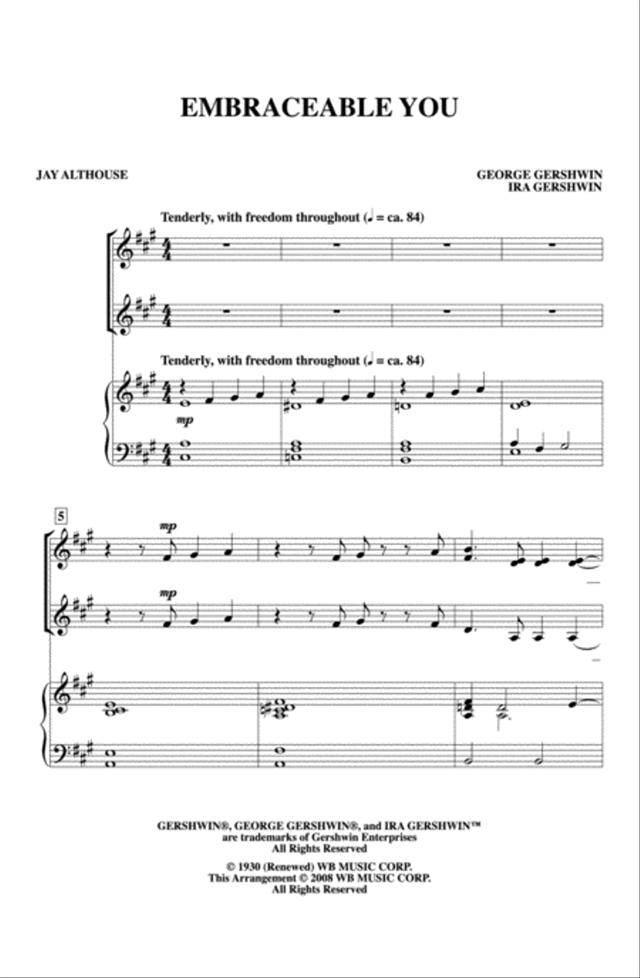 Embraceable You Embraceable You Women's Choir scores gallery preview page 7