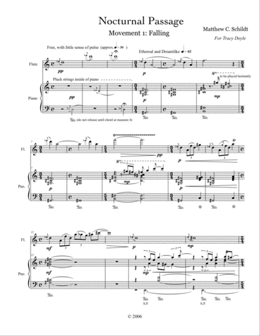 Nocturnal Passage Flute Solo scores gallery preview page 2