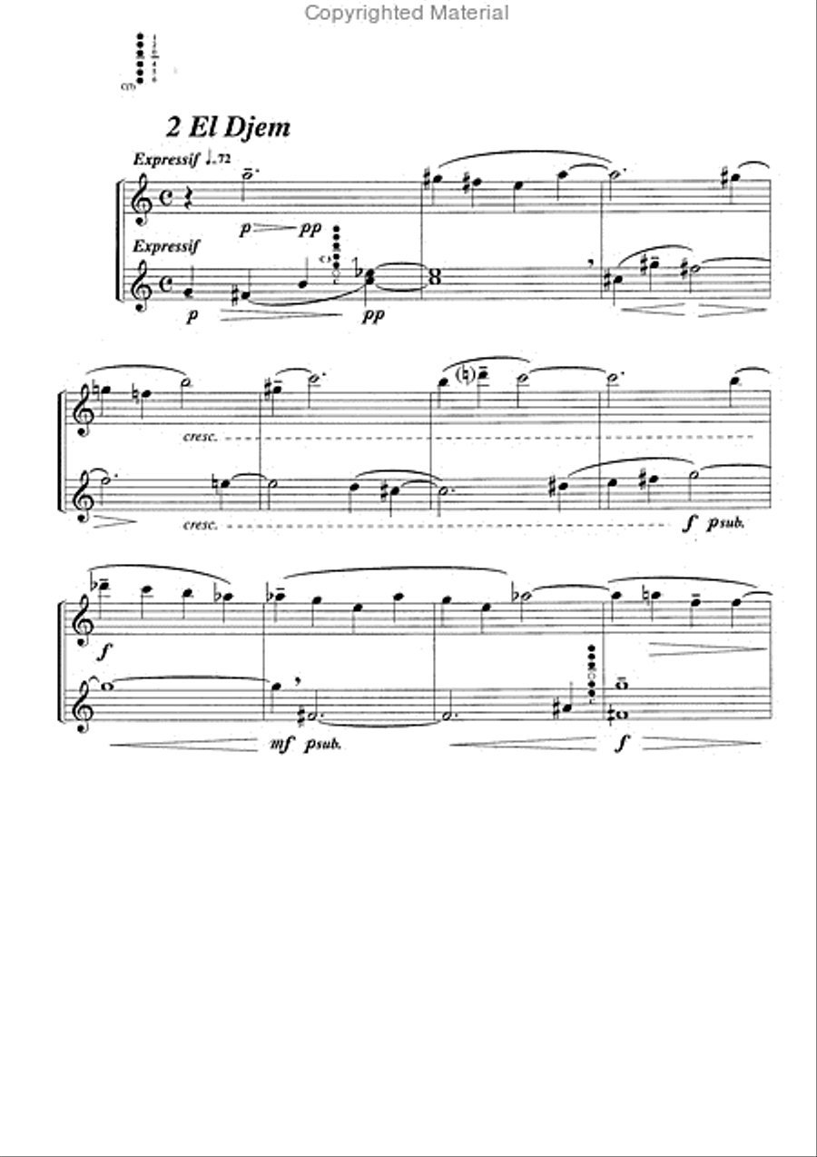 Duos (6), pour saxophone Woodwind Duet scores gallery preview page 3